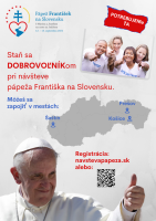 HĽADAJÚ SA DOBROVOĽNÍCI NA STRETNUTIA S PÁPEŽOM