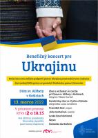 BENEFIČNÝ KONCERT PRE UKRAJINU