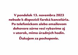 FARSKÁ KANCELÁRIA