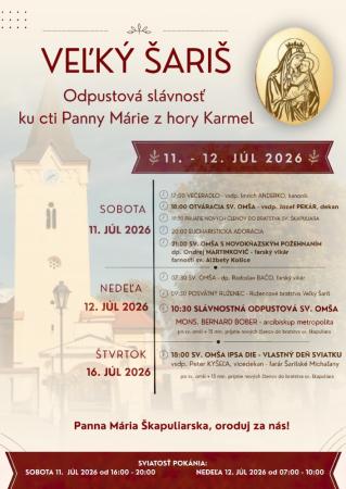 Odpustová slávnosť ku cti Preblahoslavenej Panny Márie z hory Karmel