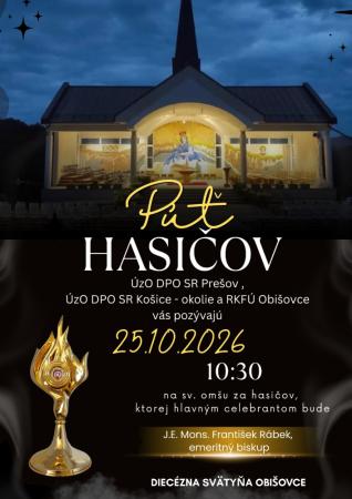 Púť Dobrovoľných hasičov v Obišovciach