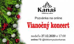 POZVÁNKA NA ONLINE VIANOČNÝ KONCERT